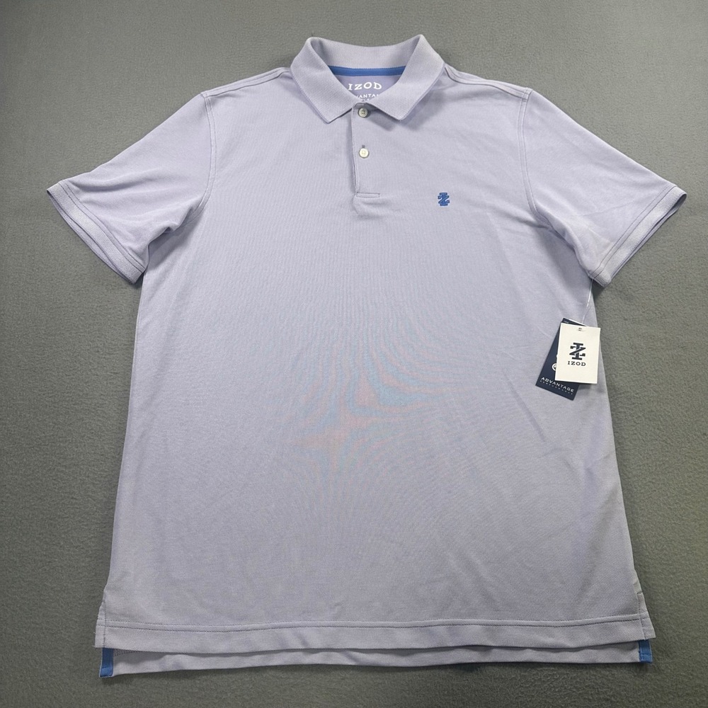 IZOD Advantage Performance Polo Shirt Mens Medium Sweet Lavender 46IZHBN2R513